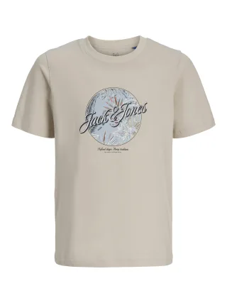 JACK&JONES - JJHONOLULU SHAPE TEE SS CREW NECK JNR Moonbeam - Gr. - 176