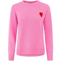 Zwillingsherz Kaschmirpullover 100% Kaschmir Pullover mit Herz