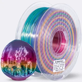 [EU Direct]Geeetech Silk PLA 3D Printing Filament Gradient 1.75mm Vacuum packaging for 3D Printing