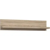 Newroom Wandboard Sonoma Eiche 120 cm, Wandboard Sonoma Eiche Modern Wandregal Bücherregal Wohnzimmer