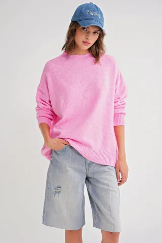 Übergroßer Strickpullover