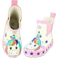 Beck Kleinkinder Gummistiefel Little Unicorn Gummistiefel (wasserdichte Kurzstiefel aus weichem Naturkautschuk) mit seitlichen Gummi-Einsätzes für leichtes An- und Ausziehen