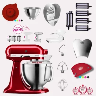 KitchenAid Artisan 4,8 Liter KSM185 Spar-Set Pasta Deluxe mit...