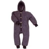 Cosilana Overall (1-tlg) Baby Overall mit Kapuze aus Bio Schurwolle / Bio Baumwolle