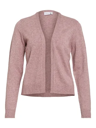 VILA - VIRIL SHORT L/S KNIT CARDIGAN-NOOS Nostalgia Rose - Gr. - L