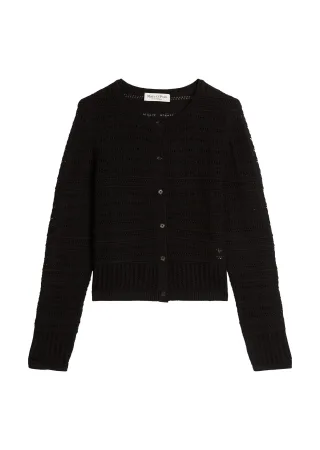 Marc OPolo Casual - Ajour-Cardigan regular Black - Gr. - L