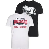 Lonsdale T-Shirt COLLESSIE (Packung, 2-tlg) im Doppelpack, mit Rundhalsausschnitt, Kurzarm-Design