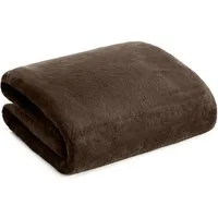 Wohndecke TEDY warme Decke für Herbst & Winter, Eurofirany, Teddy-Fleece, kuschelige Sofadecke, Sesselschoner, Extra weich