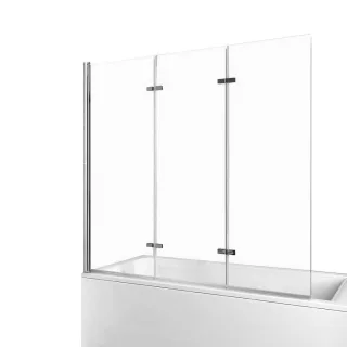 Emke Badewannenaufsatz, Transparent, Glas, Rechteckig, 130x140 cm, Badezimmer, Baden & Duschen, Badewannenaufsatz