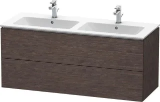Duravit L-Cube Waschtischunterbau wandhängend Eiche dunkel gebürstet Matt 1290x481x550 mm - LC625807 LC625807272