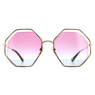 Chloe Rund Damen Gold Violett Blau Farbverlauf CH0045S