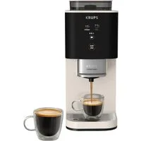Krups Kaffeevollautomat Coffee Crush SA4001 für Espresso & Lungo, platzsparend mit 15 cm Breite, frisch gemahlene Bohnen oder vor-gemahlen, einfache Reinigung