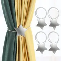 Agger Raffhalter Magnetische Vorhang-Raffhalter,dekorative Vorhanghalter für Gardinen, (4-tlg), für Haus Office, Wohnzimmer, Schlafzimmer