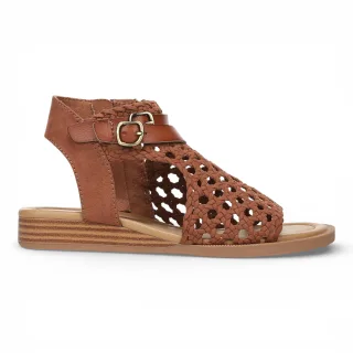 Blowfish Malibu Damen-Cognac Braungewebte Micro Wedge Sandalen – Anuella