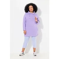 Ulla Popken Jerseykleid Sweatkleid Stehkragen Langarm Taschen