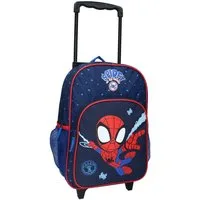 Vadobag Kinderrucksack Spidey Trolley Spider-Man, 38 cm Kinder Rucksack Handgepäck Koffer (200-4791), navy, Reisekoffer