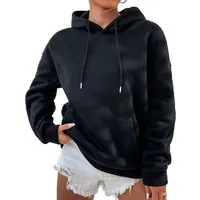 RMK Kapuzenpullover Damen Pullover Pulli Hoodie Sweater Basic Oversize mit Kapuze in Unifarben