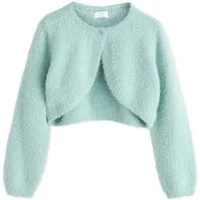 Next Strickjacke Flauschiger Bolero für besondere Anlässe (1-tlg)