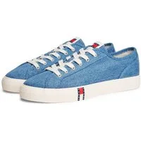 Tommy Jeans ARCHIVE Y2K DENIM Plateausneaker Schnürschuh, Halbschuh, Freizeitschuh mit Flagge im Plateau