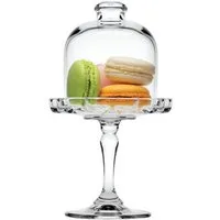 Pasabahce Kuchenheber Pasabahce Mini Patisserie Servierplatte mit Fuß und Haube – 1-tlg.