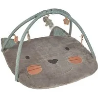 Babydecke Sterntaler Spielbogen Katze Lilly, steingrün, Sterntaler®