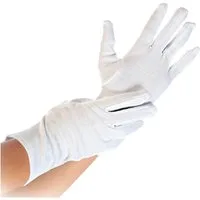 Franz Mensch Baumwollhandschuhe 12er Baumwollhandschuhe Blanc weiß Gr. 10/XL mit Schichtel