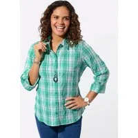 Witt Klassische Bluse Karo-Bluse 3/4-Arm