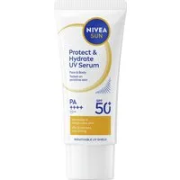 Nivea Sun Sonnenschutzlotion UV Face Serum Lotion XXL, 1-tlg., Lichtschutzfaktor 50+, für Gesicht und Körper, Creme-Textur