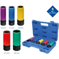 Brilliant Tools Stecknuss, 5-St., 1/2" Alu-Felgen-KraftSatz, 5-teilig