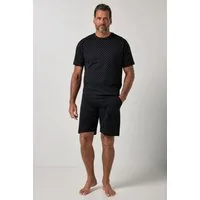 JP1880 Schlafanzug Schlafanzug Bauchfit Alloverprint T-Shirt Shorts