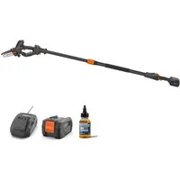 Husqvarna Akku-Kettensäge Aspire P5-P4A, 12 cm Schwertlänge, klein, kompakt, Astsäge für Äste bis 75 mm