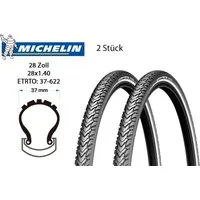 Michelin Fahrradreifen 2Stück 28x1.4 MICHELIN Protek Cross Fahrrad Reifen 37-622 Pannenschutz