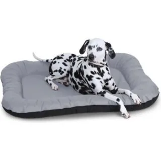 Knuffelwuff Wasserfestes In und Outdoor Hundebett Lucky aus Nylongewebe grau L