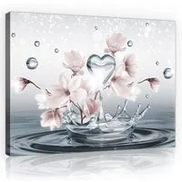 Wallarena Leinwandbild Natur - Mehrfarbig - Wohnzimmer, Mehrfarbig, 40x40x2cm