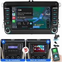 ESSGOO Für VW GOLF 5 6 Plus Touran Tiguan Caddy Passat Polo Carplay Autoradio (RDS, Digitalradio (DAB), FM, AM, Carplay Android Auto Blurtooth Navigationsgeräte)