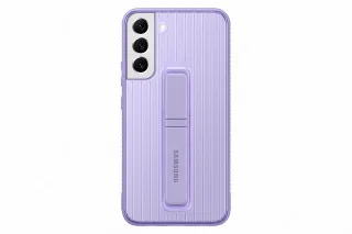 Samsung Protective Standing Smartphone Cover EF-RS906 für Galaxy S22+ Handy-Hülle Schutz ausklappbarer Standfuß griffige Oberfläche Lila