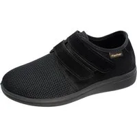 Fischer-Markenschuh Bad Wiessee Klettschuh aus Mesh/Velour, mit Frotteefutter, Einlegesohle herausnehmbar