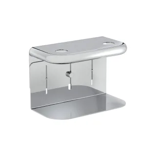 VitrA Liquid Doppel-Seifenspenderhalter Wandmontage Breite 20 cm Chrom,A44567 A44567
