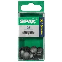 SPAX Abdeckkappe Spax Abdeckkappen schwarz zum stecken - 25 Stk.
