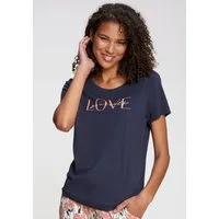 Vivance Dreams by Lascana Pyjamaoberteil mit schönem Frontprint