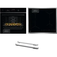 AEG Backofen-Set HH24BSPIL, mit 1-fach-Teleskopauszug, Pyrolyse-Selbstreinigung, AirFry: knusprige Ergebnisse mit wenig oder ohne Öl, Made in Germany