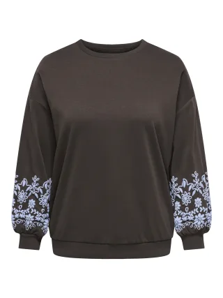 ONLY CARMAKOMA - CARBROOKE L/S O-NECK PRINT SWT JRS NOOS Bracken - Gr. - 48