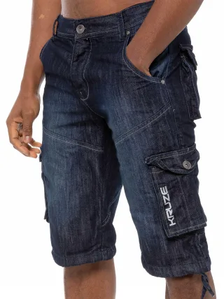 Kruze Herren Cargo Combat Shorts