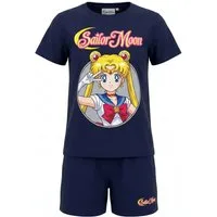 Sailor Moon Schlafanzug Anime Sailor Moon Mädchen Schlafanzug Pyjama Shirt Shorts Gr. 134 bis 164 Baumwolle