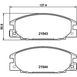 Hella Bremsbel?ge vorne Isuzu Campo D-Max Trooper Opel Campo Frontera