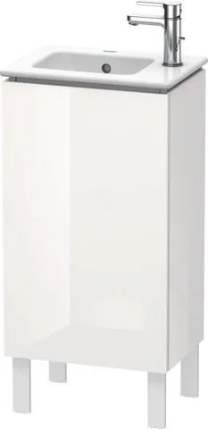 Duravit L-Cube Waschtischunterbau bodenstehend Weiß Hochglanz 420x294x704 mm - LC6273L2222 LC6273L2222