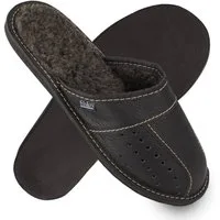filsko Wolmar Herren Hausschuh (1 Paar, Obermaterial aus Leder) bis Schuhgröße 50, Pantoffeln, Slip-On