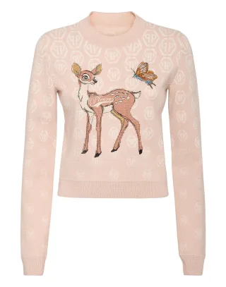 Pullover Rundhalsausschnitt Ls Monogram