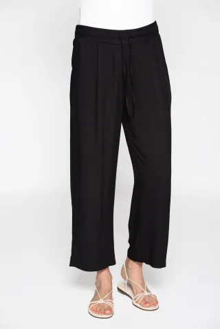 CLARINA - Culotte, 7/8 Länge, uni schwarz - Gr. - 42