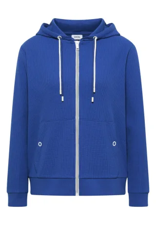 Cecil - Strukturierte Sweatjacke blau - Gr. - XXL